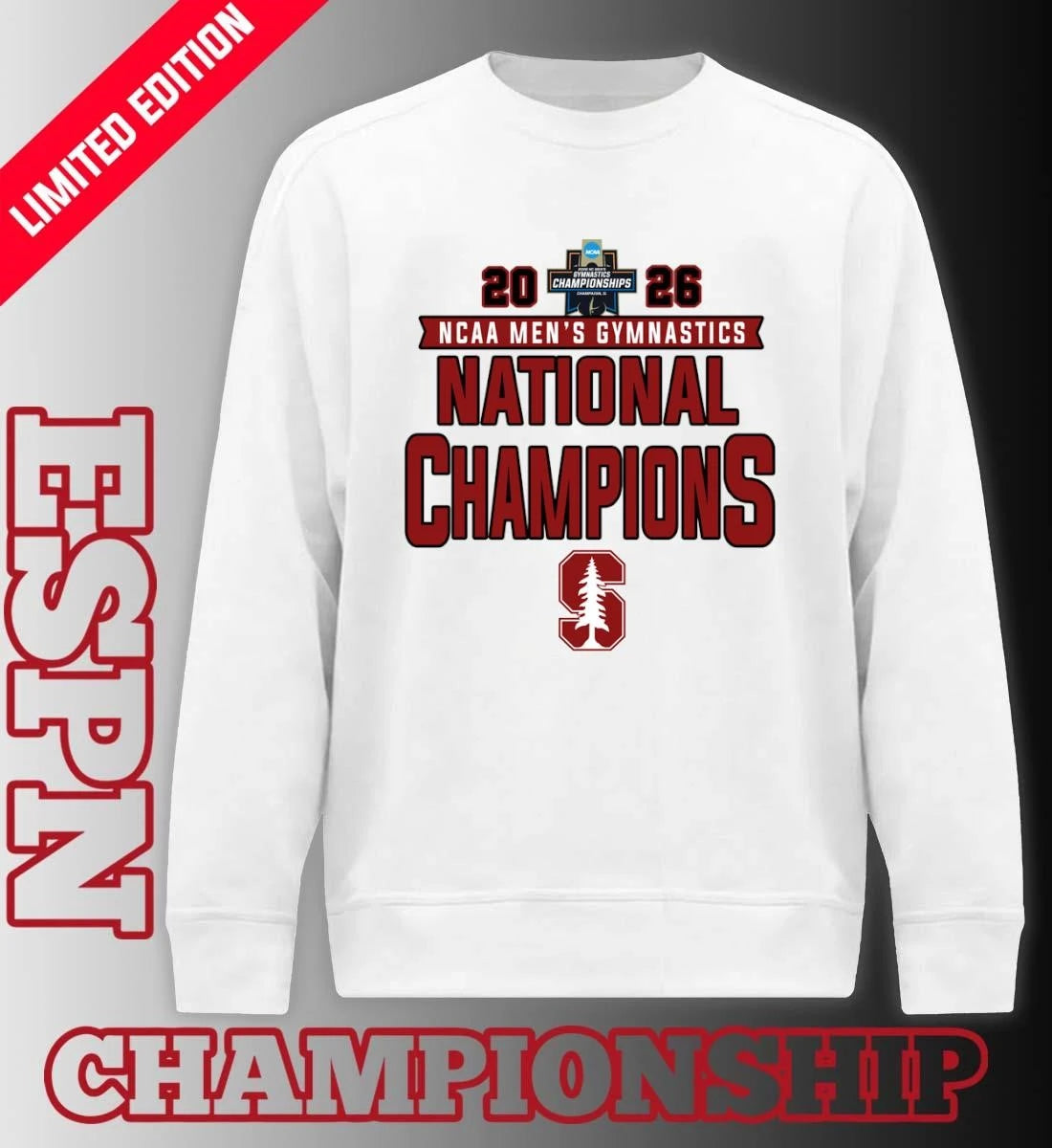 Official Stanford Cardinal 2026 NCAA Men’s Gymnastics National Champions Shirt