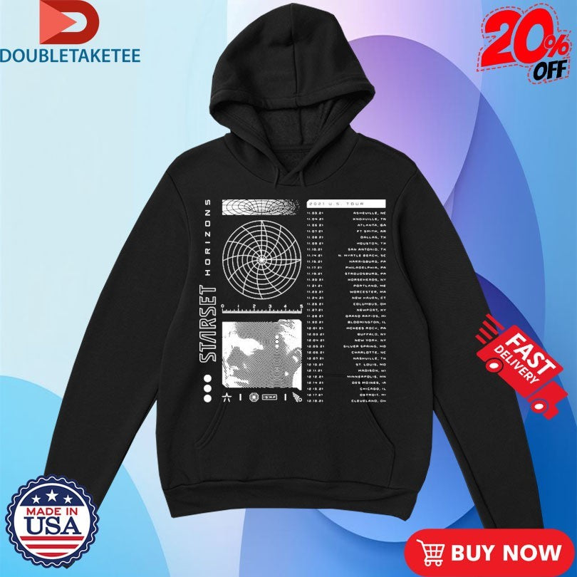 Official Starset Horizons 2021 Us Tour Dates Shirts
