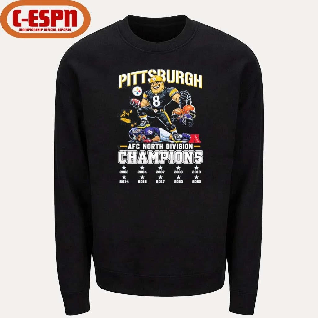 Official Steelers AFC North Champions Mascot shirt