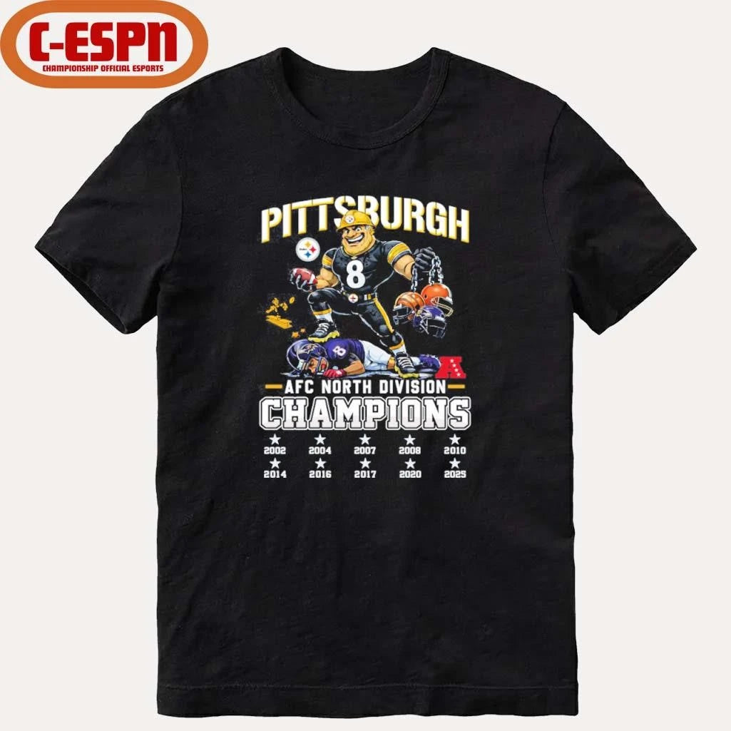 Official Steelers Beat Ravens AFC North Champions Shirt