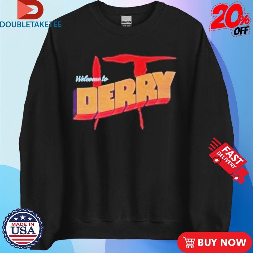 Official Stephen King Pennywise It Welcome To Derry Horror Shirts