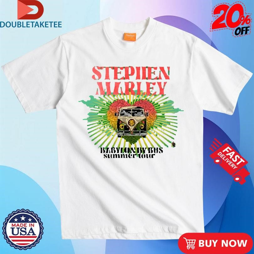 Official Stephen Marley 2023 Babylon By Bus Summer Tour Shirts