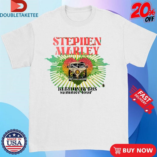 Official Stephen Marley 2023 Babylon By Bus Summer Tour Shirts