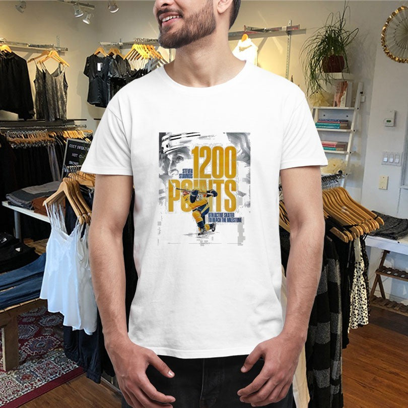 Official Steven Stamkos Team Nashville Predators Reaches 1200 Career Points With 6th Active Skater To Reach The Milestone Shirts