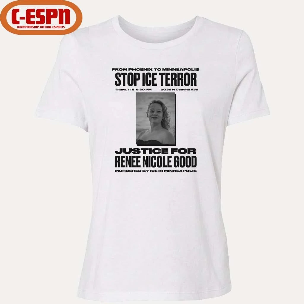 Official Stop Ice Terror Justice For Rene Nicole Good T-Shirt