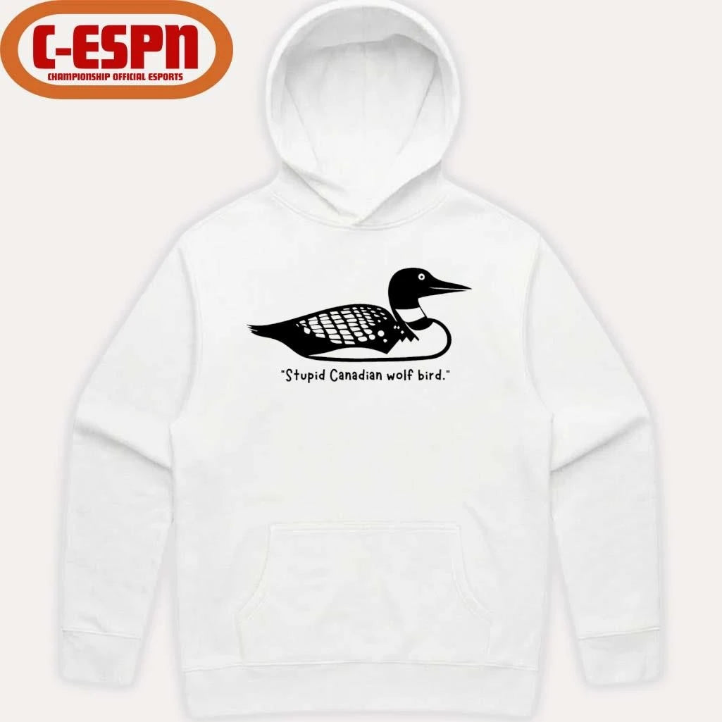 Official Stupid Canadian Wolf Bird Funny T-shirt