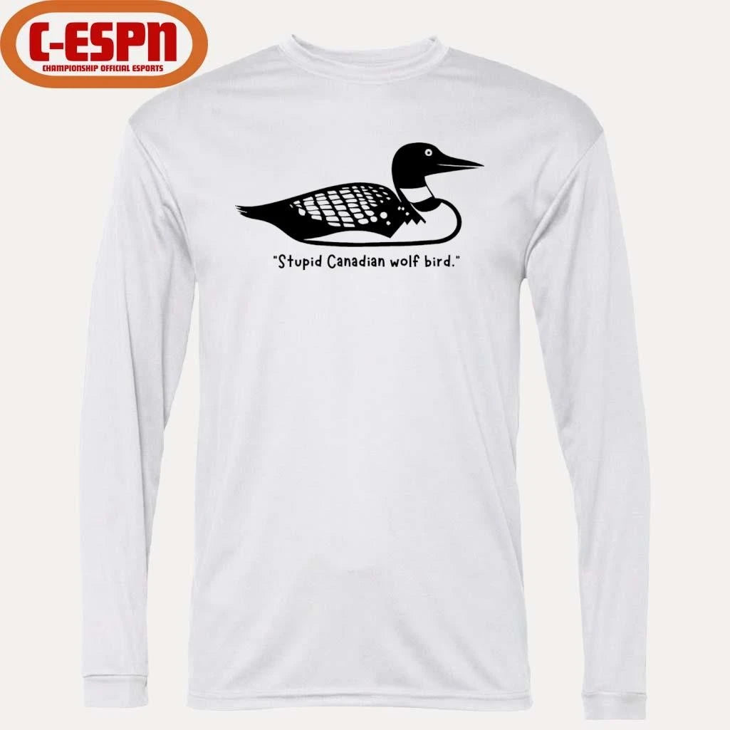Official Stupid Canadian Wolf Bird Funny T-shirt
