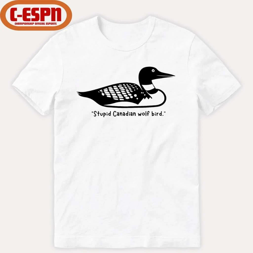 Official Stupid Canadian Wolf Bird Funny T-shirt