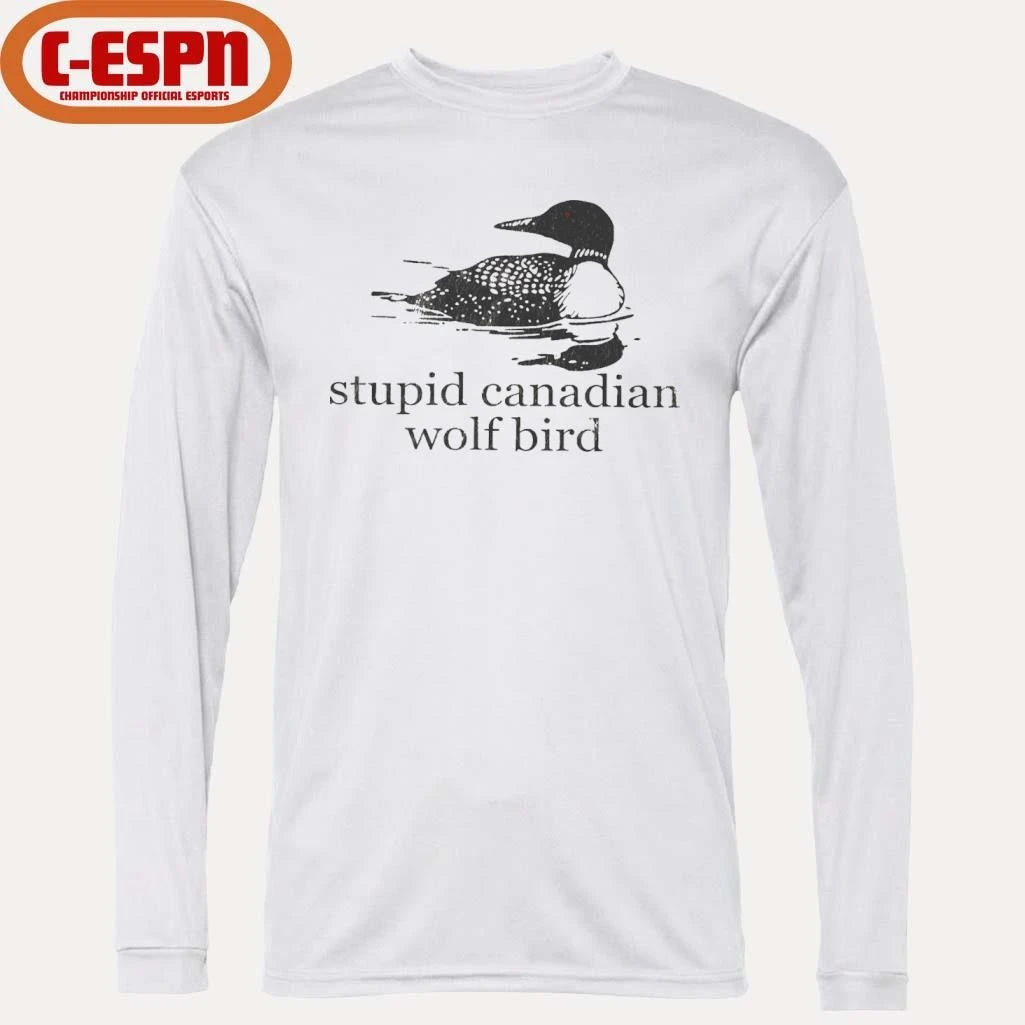 Official Stupid Canadian Wolf Bird Hockey Romance LGBT Shirt