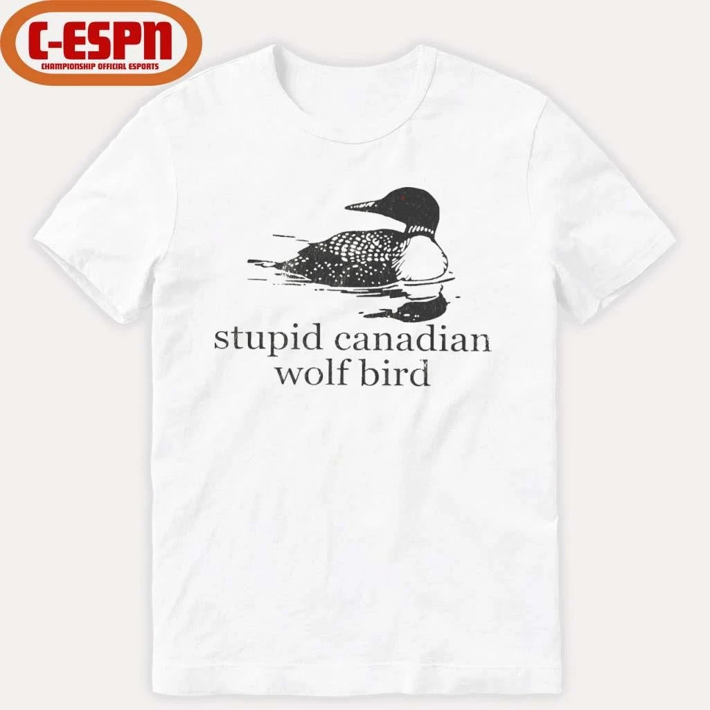 Official Stupid Canadian Wolf Bird Hockey Romance LGBT Shirt