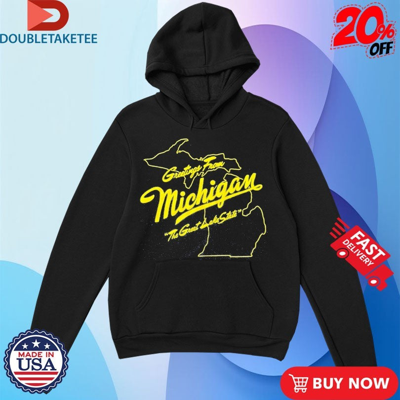 Official Sufjan Stevens Greetings From Michigan The Great Lake State Map Shirts