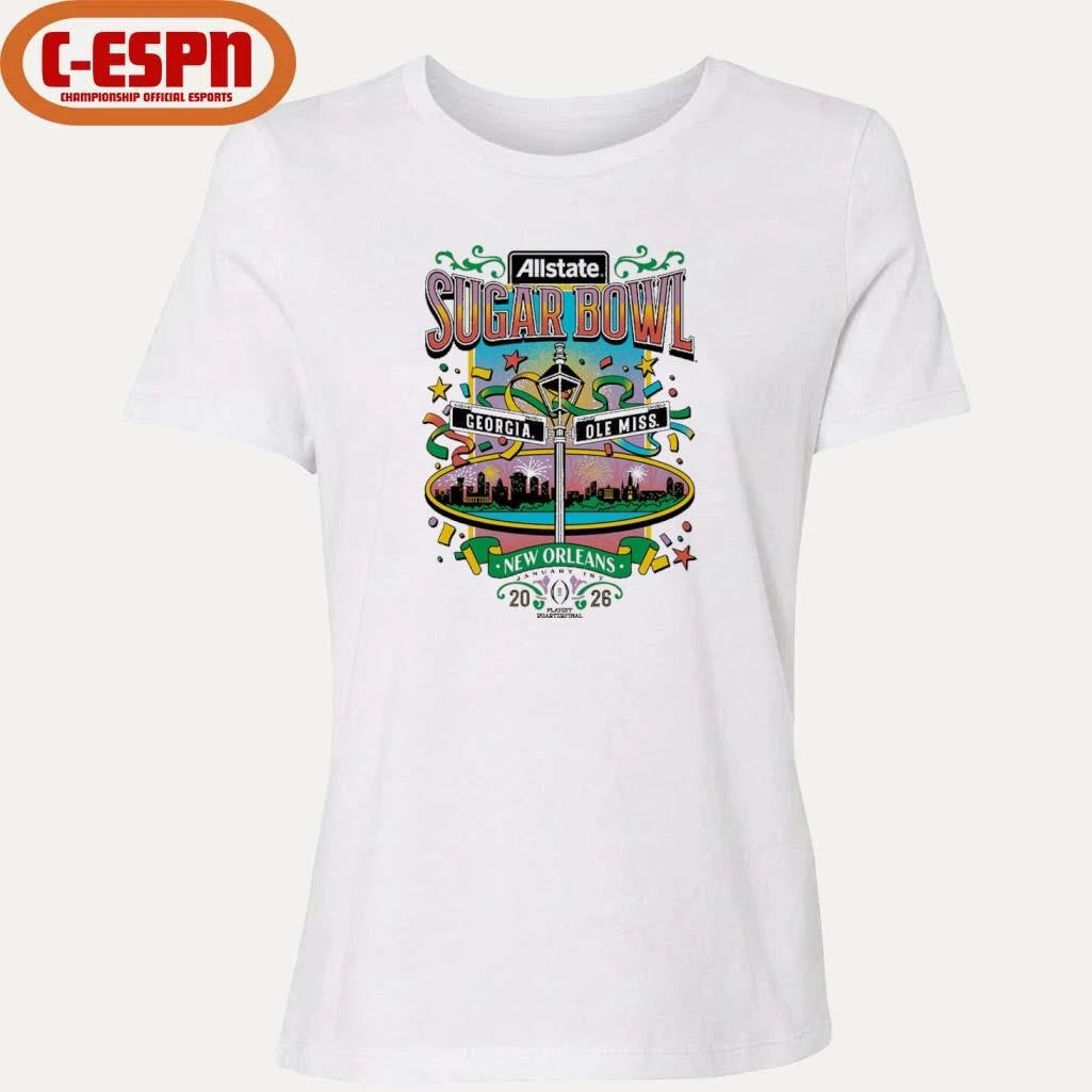 Official Sugar Bowl Bourbon Street Georgia Vs Ole Miss Shirt