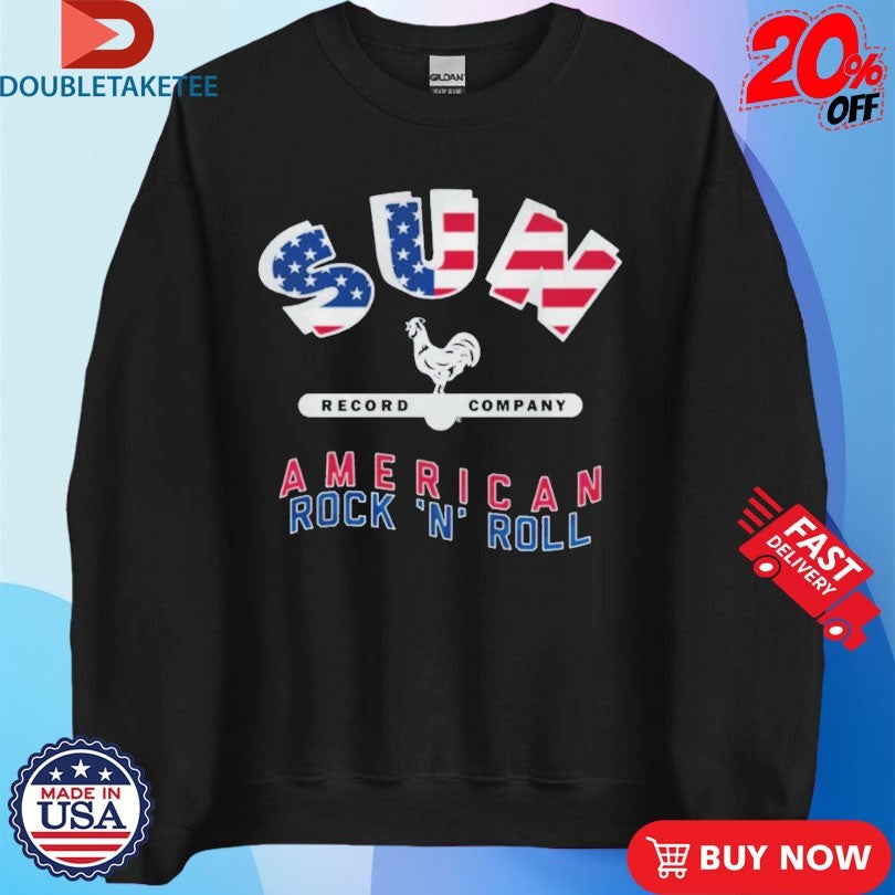 Official Sun Records American Rock &amp; Roll Flag Shirts