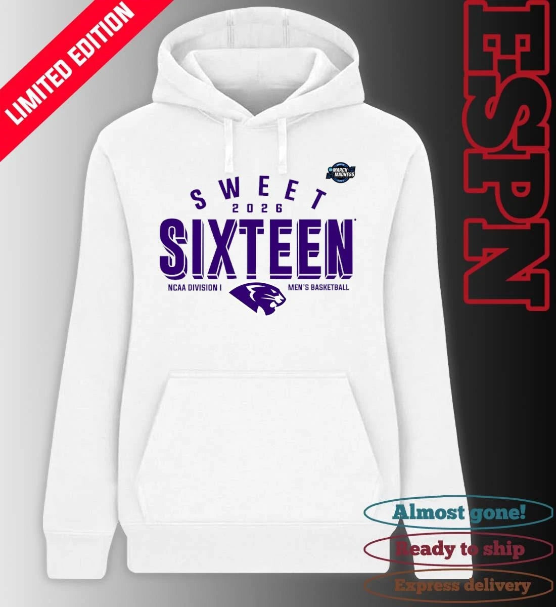 Official Sweet 16 High Point Panthers 2026 NCAA Men’s Basketball T-Shirt