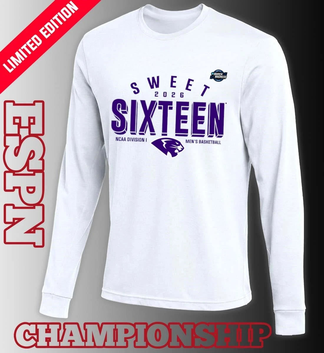 Official Sweet 16 High Point Panthers 2026 NCAA Men’s Basketball T-Shirt