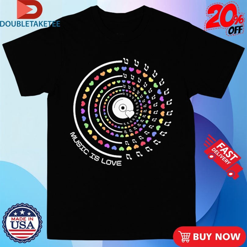 Official Sweet Relief Musicians Fund Music Is Love Pride Record Shirts