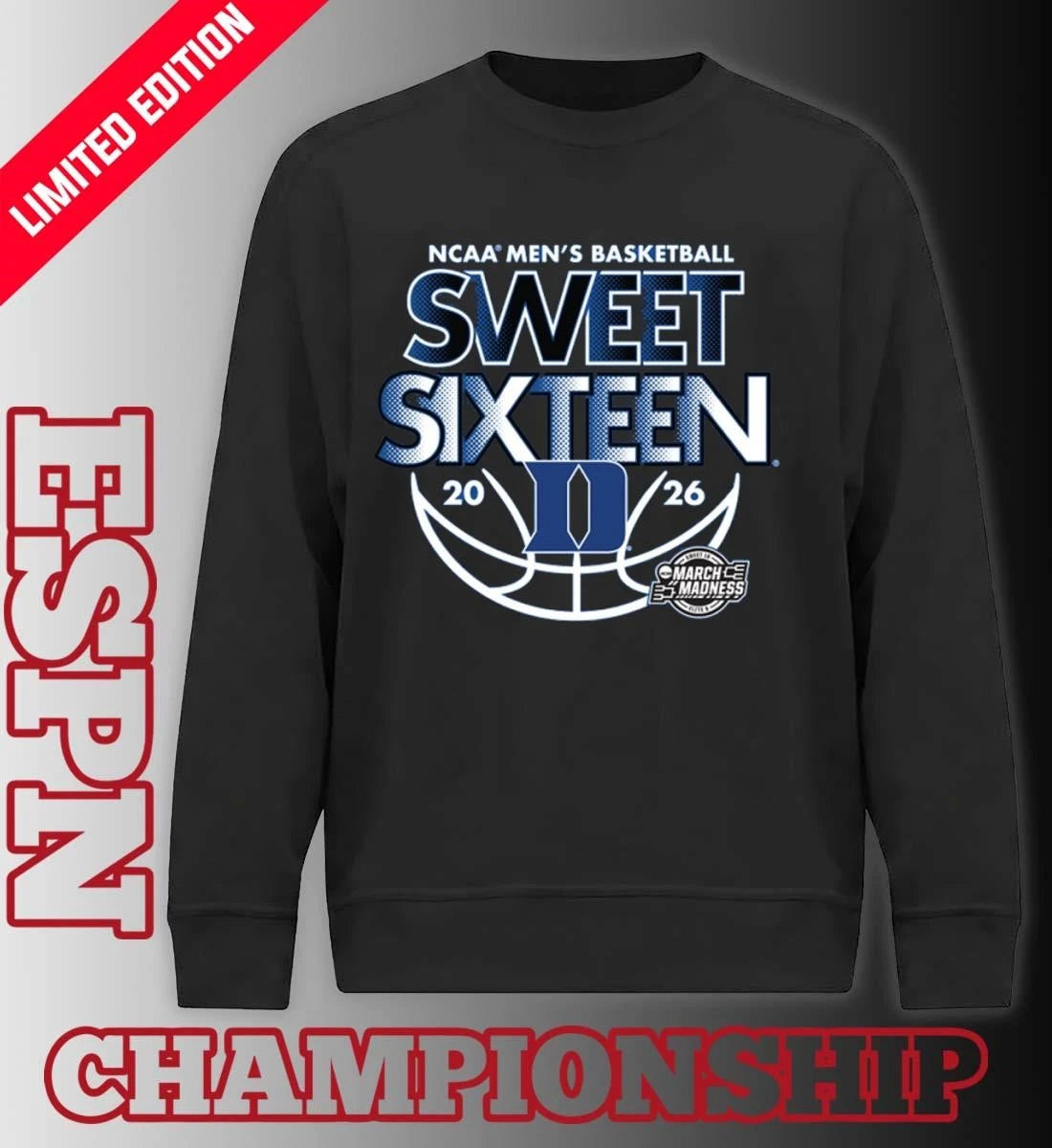 Official Sweet Sixteen 2026 Duke NCAA Men’s Basketball Shirt