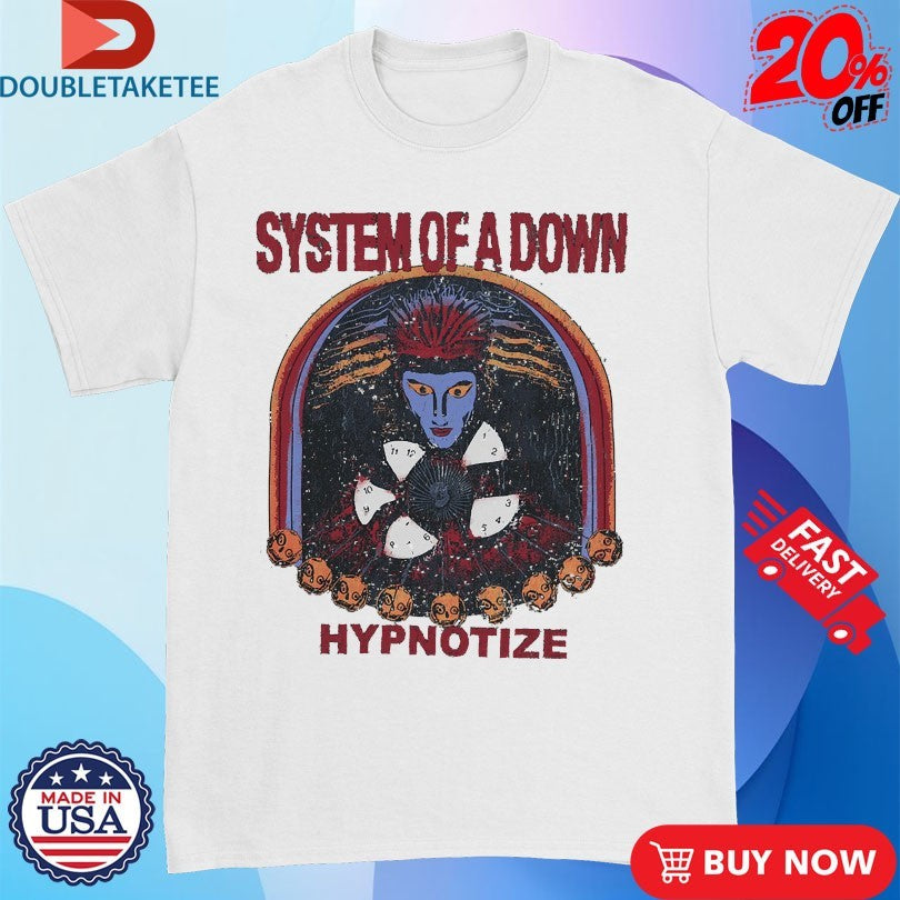 Official System Of A Down Hypnotize Faded Shirts
