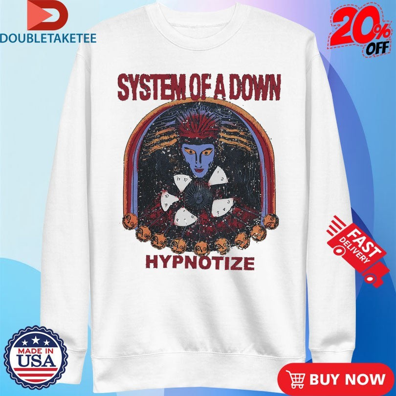 Official System Of A Down Hypnotize Faded Shirts