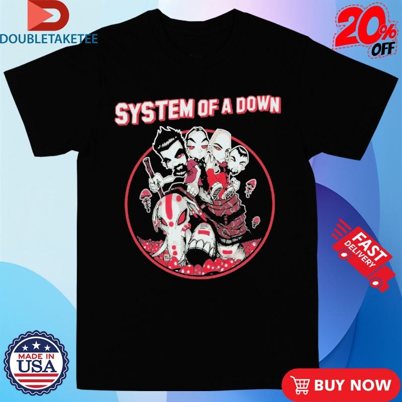 Official System Of A Down Mushroom People Elephant Shirts
