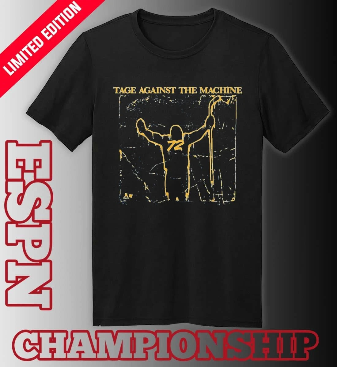 Official Tage Thompson Tage Against the Machine T-Shirt