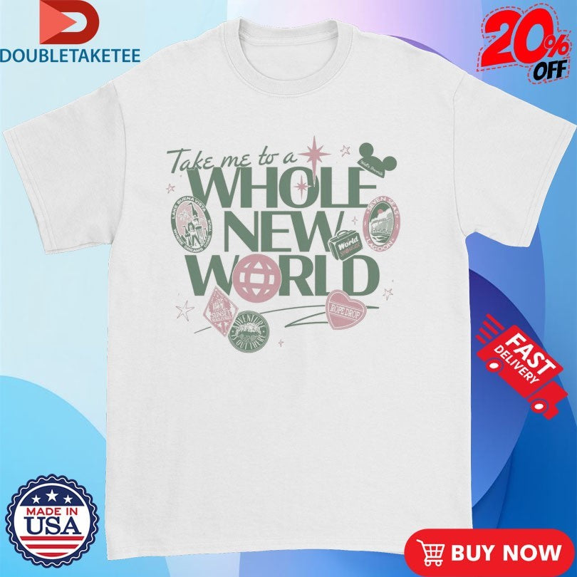 Take Me To A Whole New World Crop Shirts