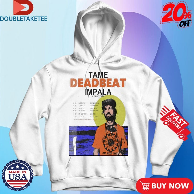 Official Tame Impala Deadbeat Tour Oct + Nov 2025 Shirts
