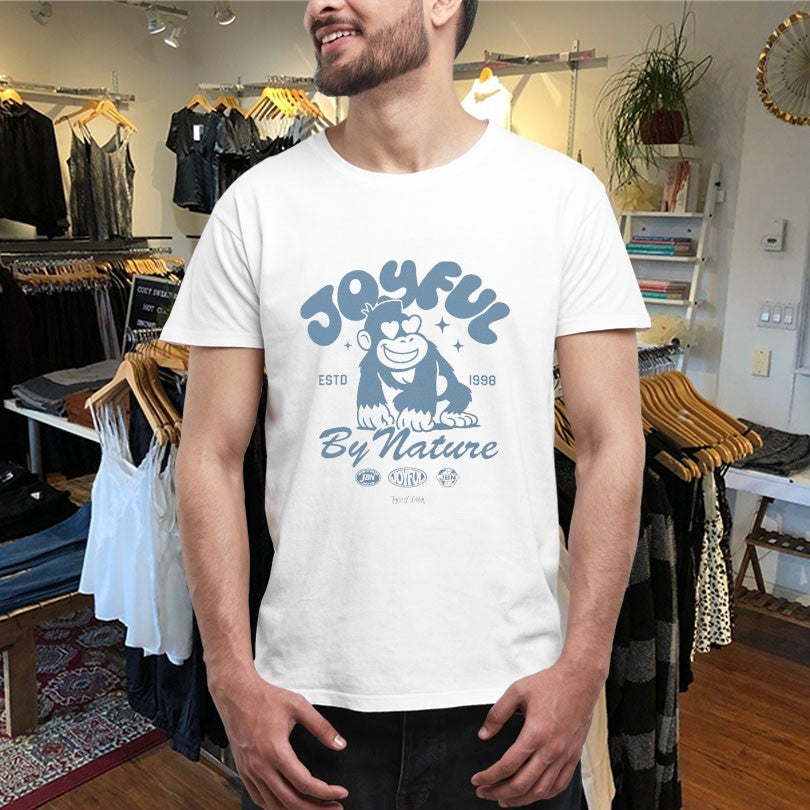 Official Tanner Smith Joyful By Nature Est 1998 Badges Monkey Shirts
