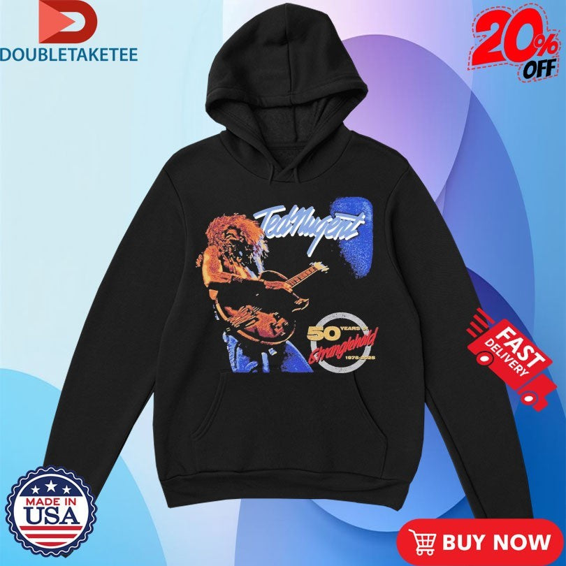 Official Ted Nugent 50th Anniversary Stranglehold 1975 2025 Photo Shirts