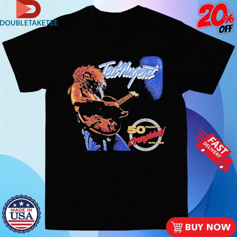Official Ted Nugent 50th Anniversary Stranglehold 1975 2025 Photo Shirts
