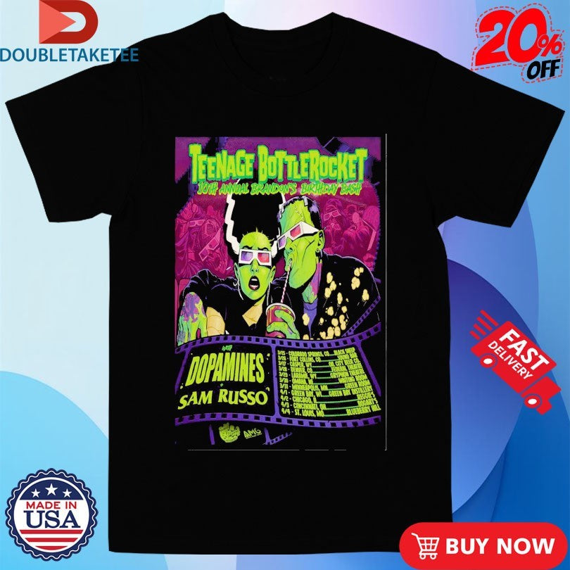 Official Teenage Bottlerocket 2026 US Tour Shirts