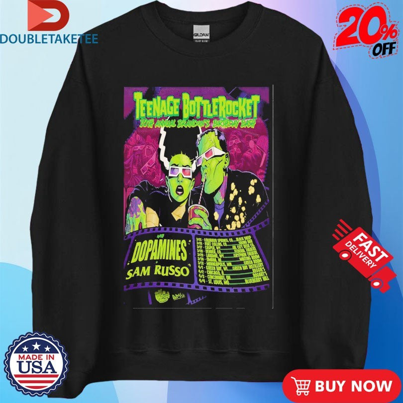 Official Teenage Bottlerocket 2026 US Tour Shirts