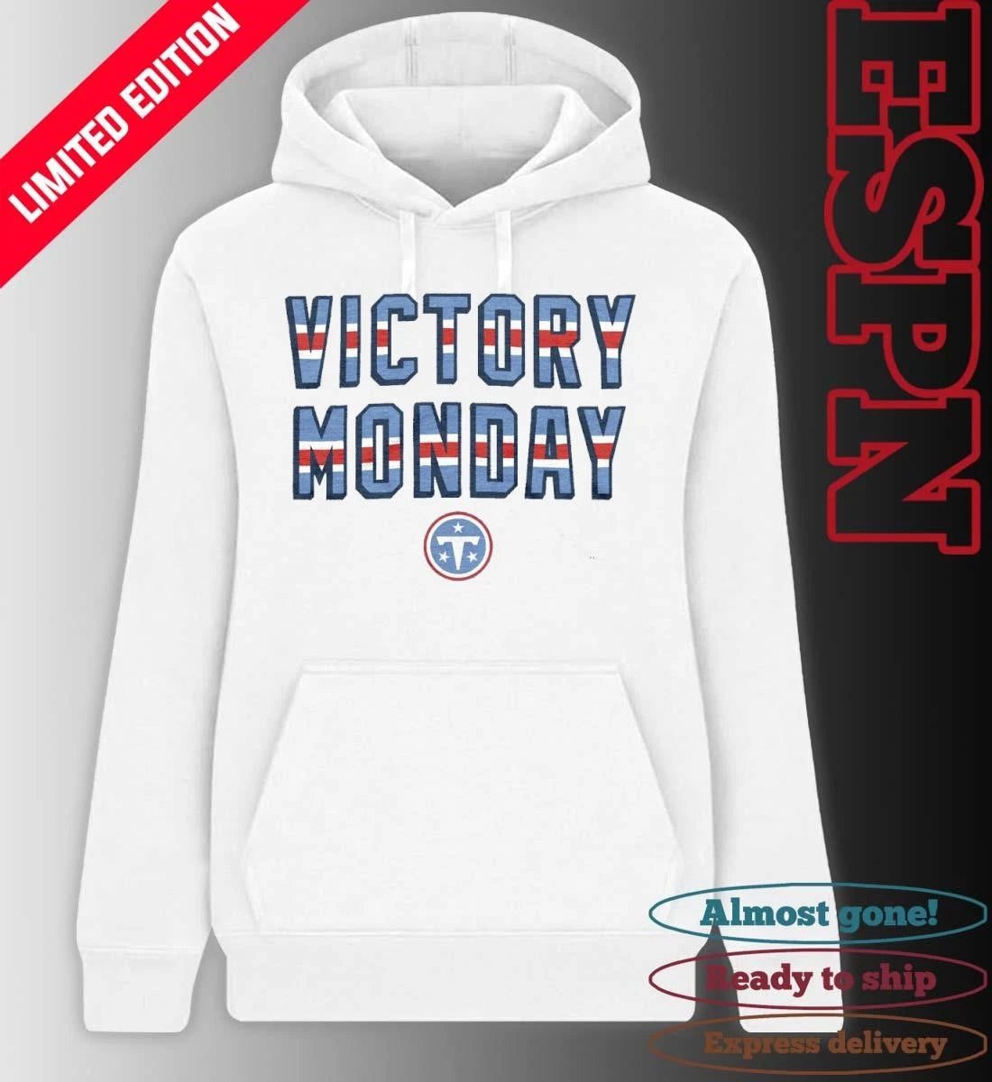 Official Tennessee Titans New Logo Victory Monday Shirt
