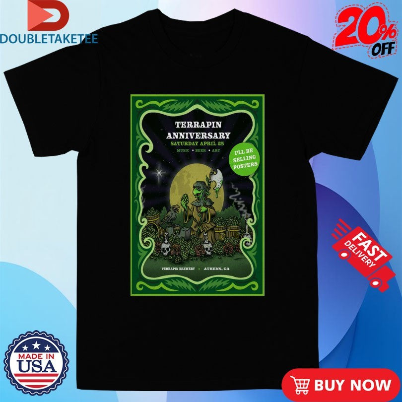 Terrapin Anniversary Apr 25 2026 Athens, GA T-shirts