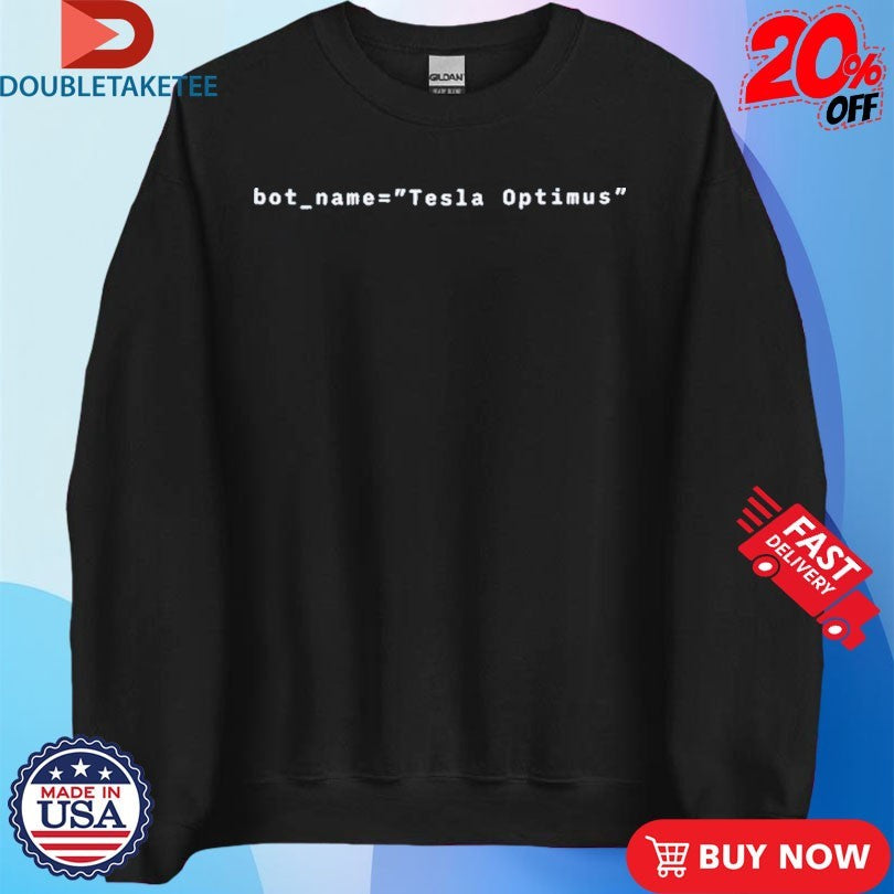 Official Tesla Optimus Bot Name Code Shirts