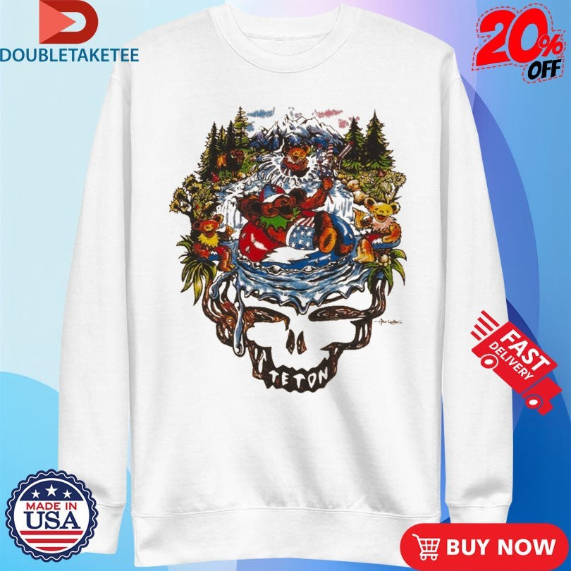 Official Teton Gravity X Grateful Dead River Bears Shirts
