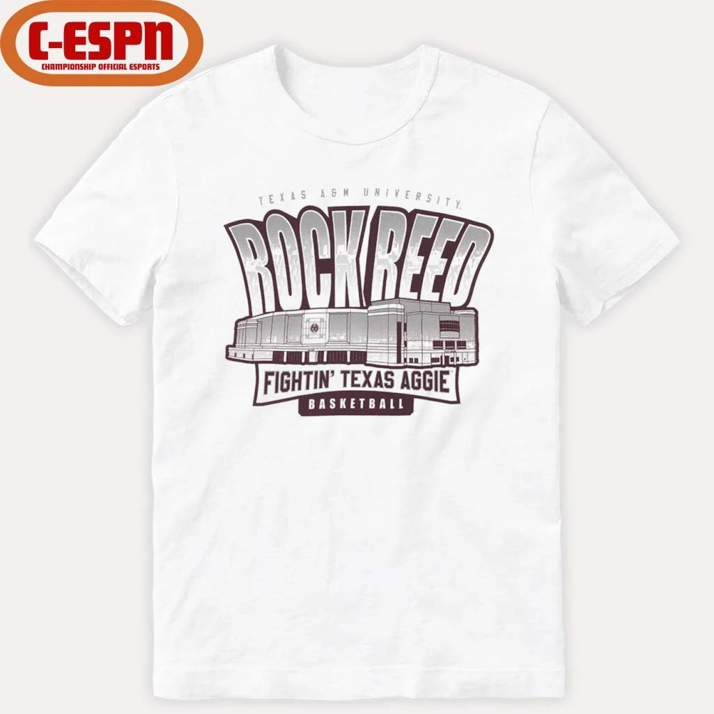Official Texas A&amp;M Aggies Rock Reed Basketball T-Shirt