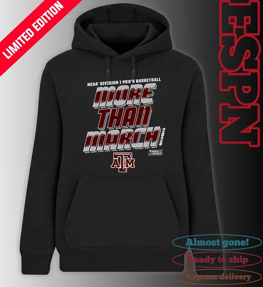 Official Texas A&amp;M Men’s Basketball More Than March 2026 Shirt