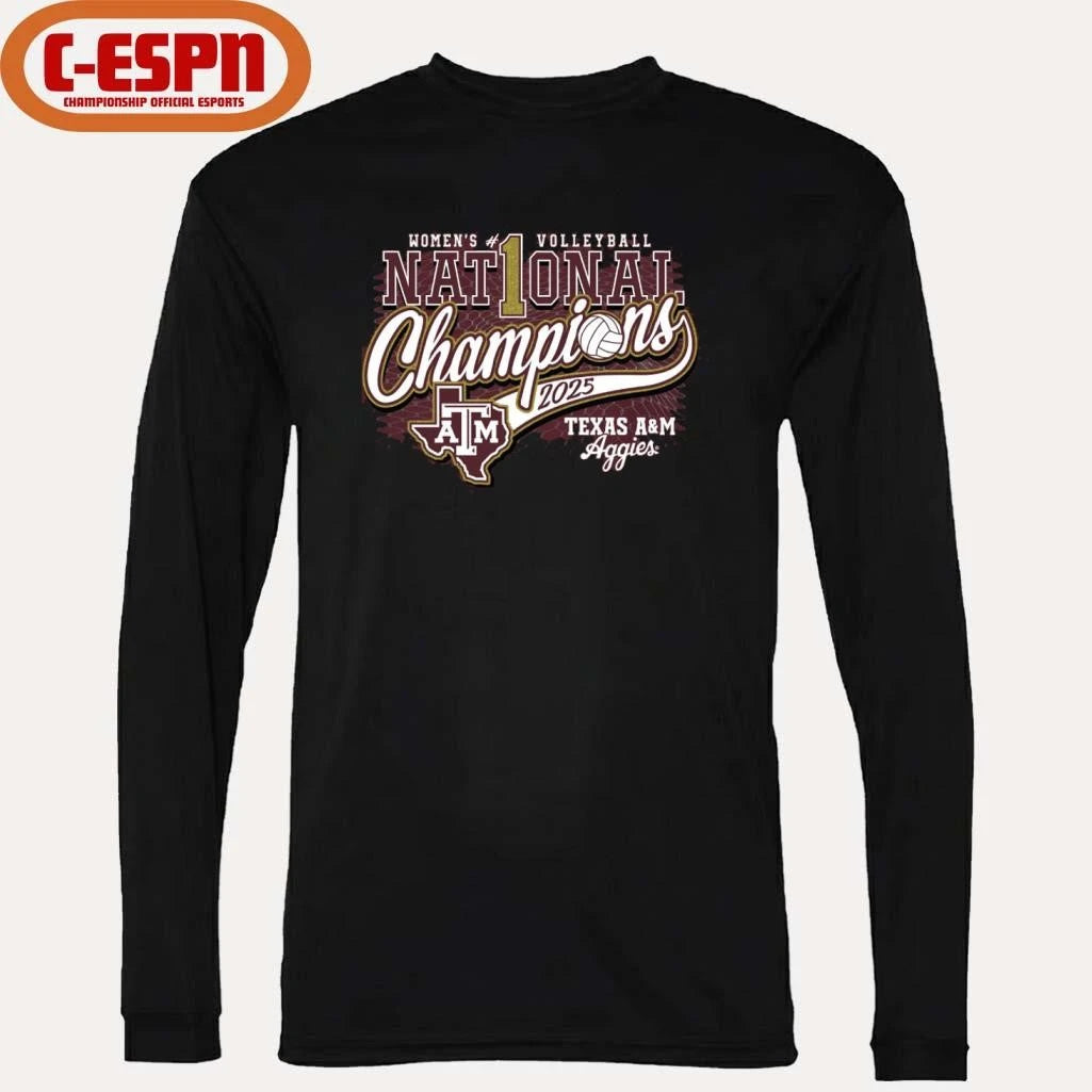 Official Texas A&amp;M Volleyball 2025 No.1 National Champions shirt