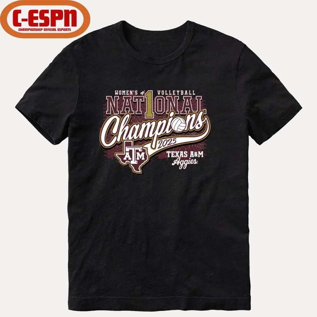 Official Texas A&amp;M Volleyball 2025 No.1 National Champions shirt