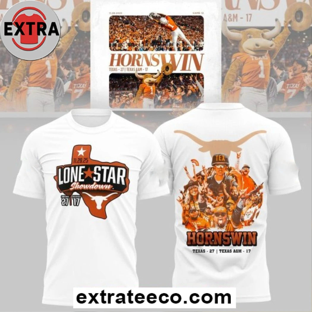 Official Texas Longhorns Cheez-It Citrus Bowl Champions 2025 Logo Two Sided T-shirt