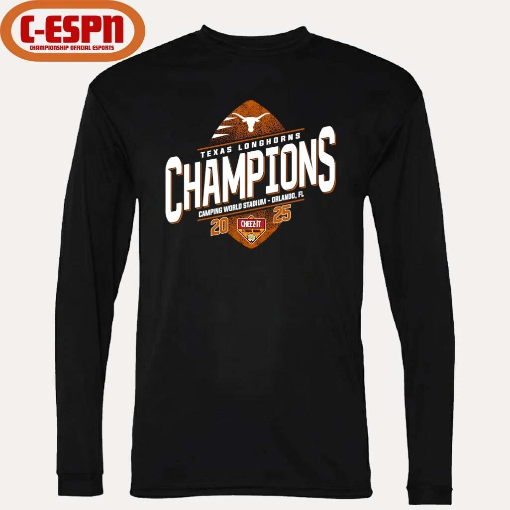 Official Texas Longhorns Cheez-It Citrus Bowl Champions T-shirt