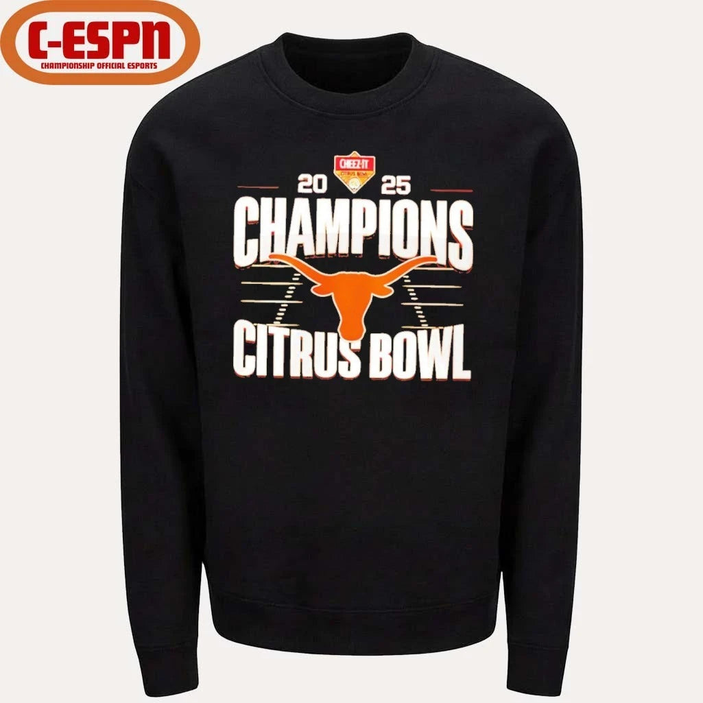 Official Texas Longhorns Citrus Bowl Champions 2025 logo shirt