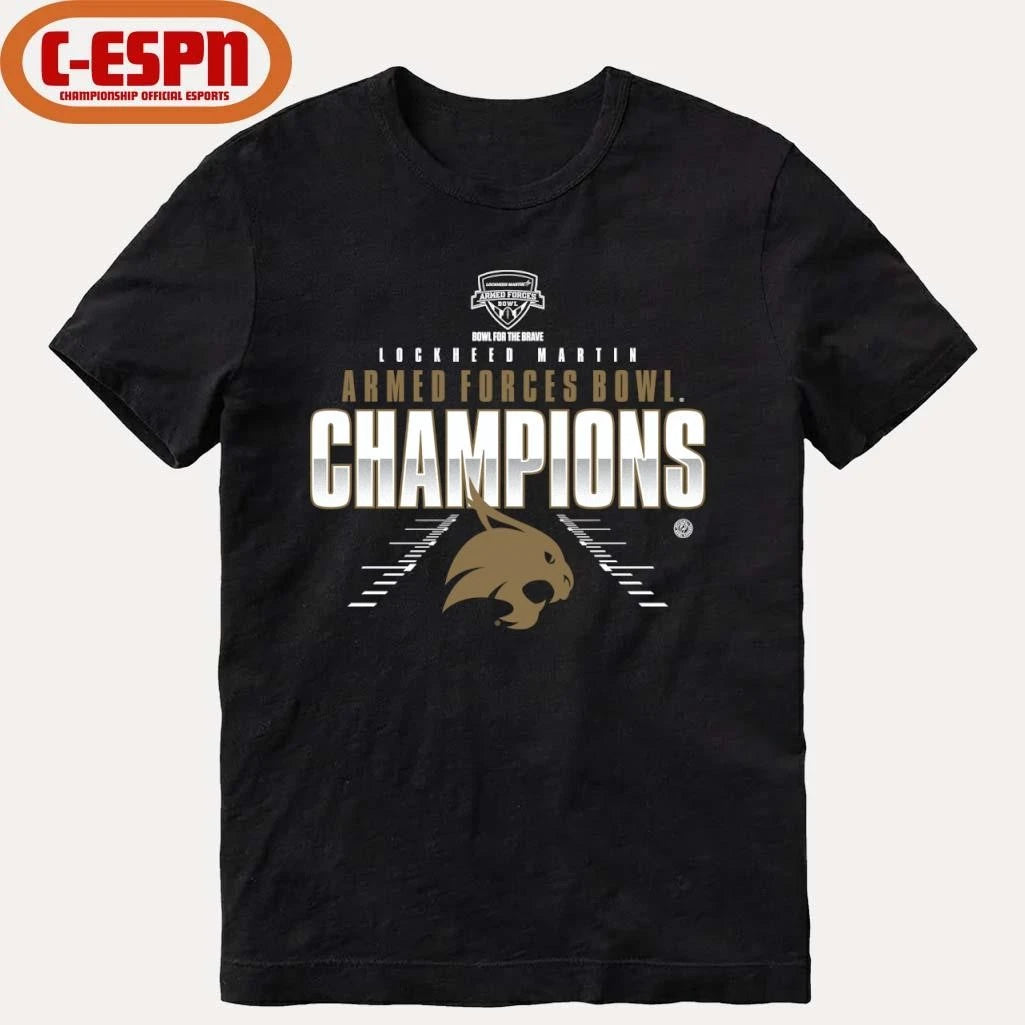 Official Texas State Football Armed Forces bowl Champions Shirt