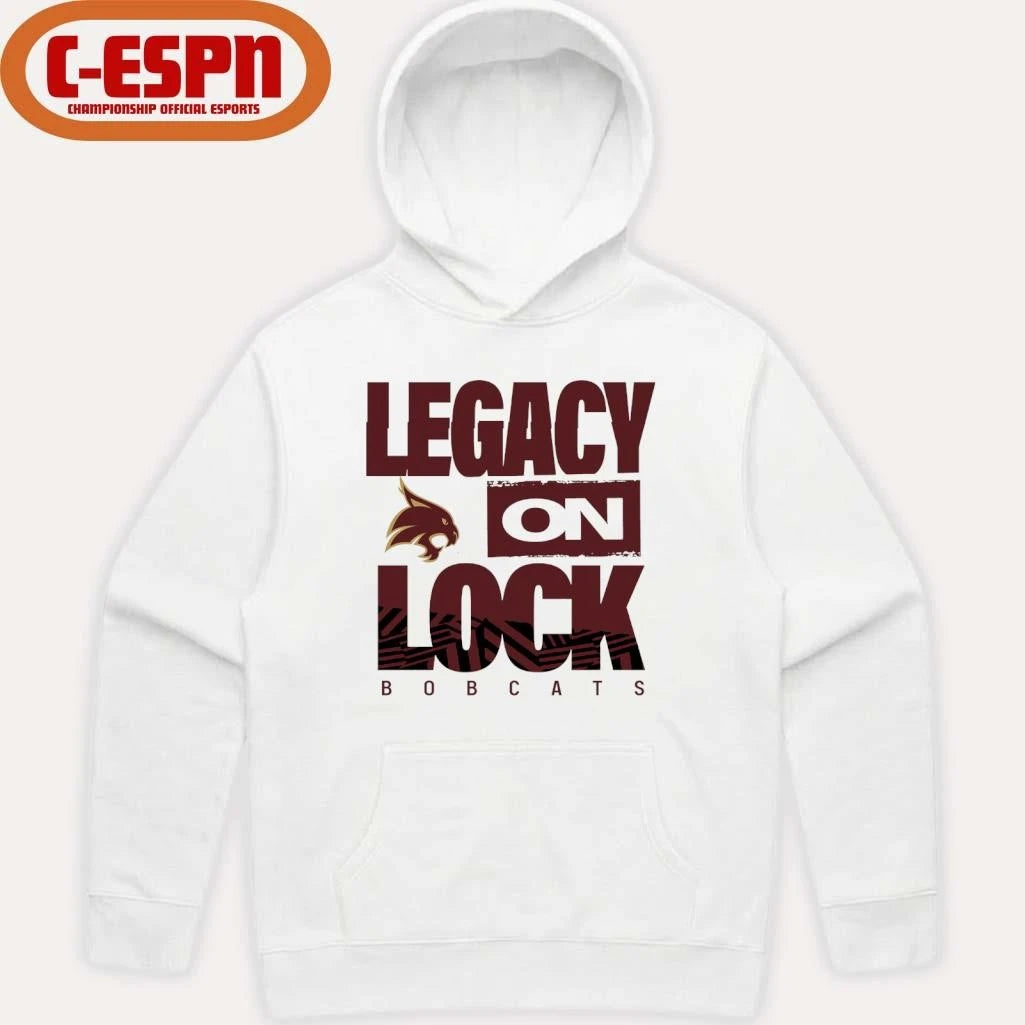 Official Texas State Men’s Basketball Legacy On Lock Bench T-Shirt
