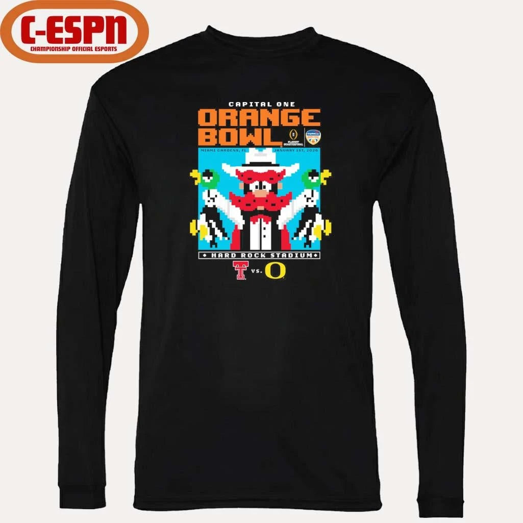 Official Texas Tech Duck Hunt 2025 Orange Bowl Shirt