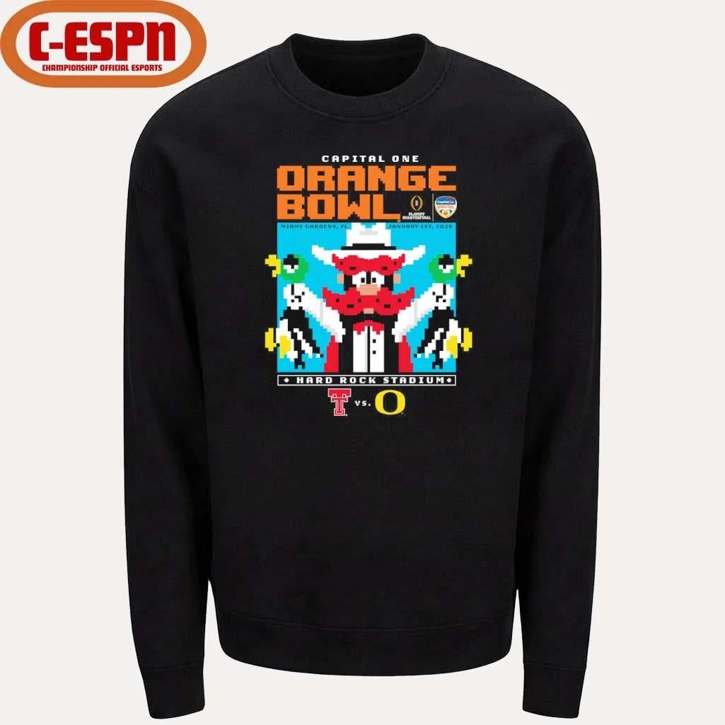 Official Texas Tech Duck Hunt 2025 Orange Bowl Shirt