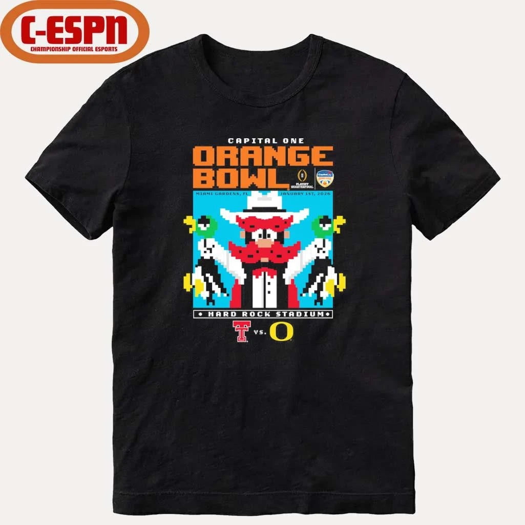 Official Texas Tech Duck Hunt 2025 Orange Bowl Shirt
