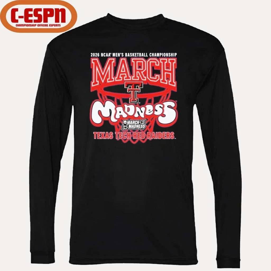 Official Texas Tech Red Raiders 2026 NCAA Men’s Basketball Championship March Madness Shirt