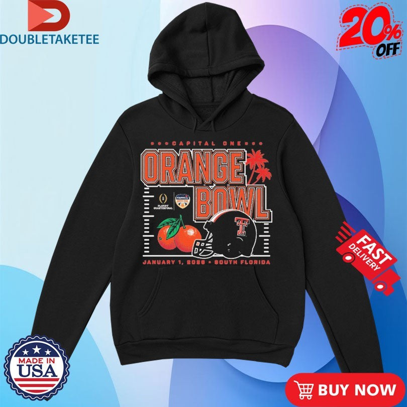 Official Texas Tech Red Raiders 2026 Orange Bowl Capital One CFP Shirts